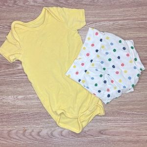 Kyte Baby Bodysuit and Bummies Outfit 6-12 months